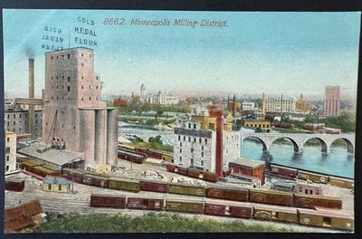 Minneapolis Gold Medal Pillsbury Flour Signs c.1910 Railroad Milling District