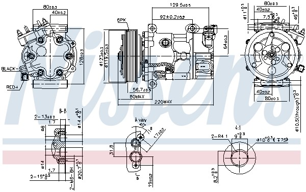 Peugeot 2008 2013 Nissens A/C Compressor Model 890743 - Image 12