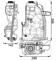 Mahle CRT 76 000S AusgleichsbehäLter, KüHlmittel FüR Land Rover