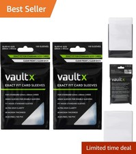 Exact Fit Sleeves 200 Pack Perfect Inner Sleeves for Trading Cards, Clear