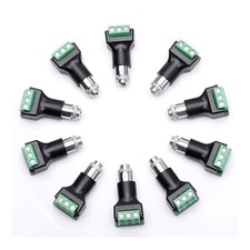 10 PCS 3.5mm Audio Panel Mount Jack Female Terminal Block Stereo Connector
