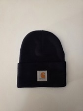 Carhartt Beanie Hat NEW Acrylic Cuffed NAVY BLUE Unisex One Size Winter Work Hat