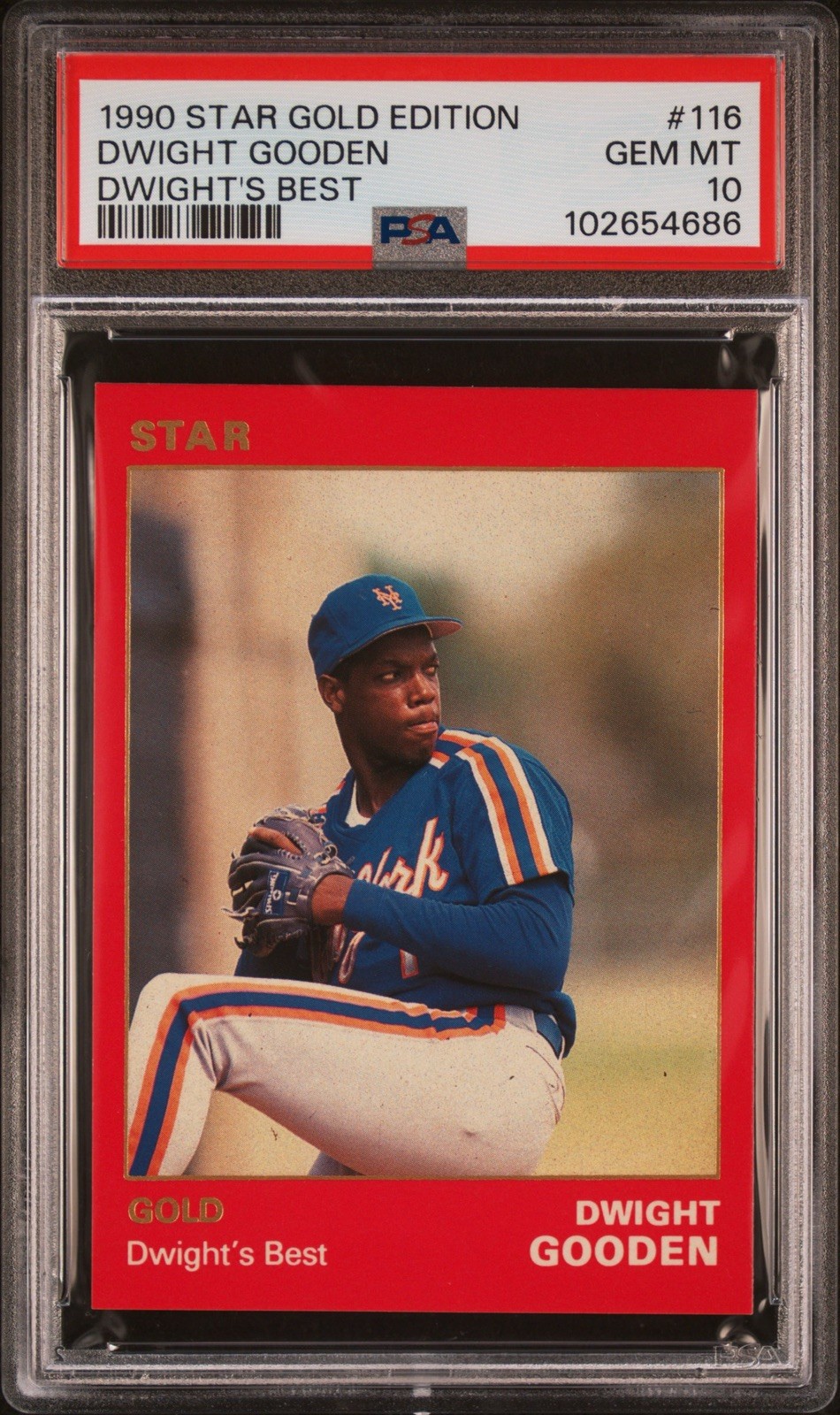 1990 Star Gold Edition Dwight Gooden #116 / PSA 10 Pop 3