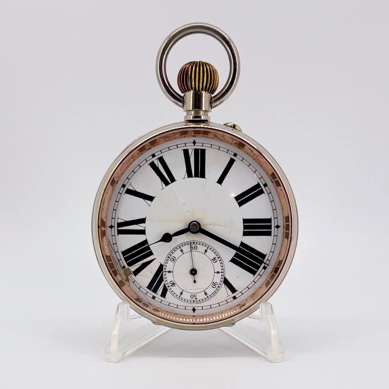 Antique DOXA Goliath Swiss Pocket Watch - 66mm - Working