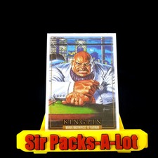 2024 Marvel Masterpieces ‘92 Platinum Kingpin # 43 Canvas Parallel RARE SP