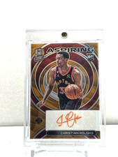 2022-23 Spectra l Aspiring Orange SSP /15 Christian Koloko RC Auto  Raptors