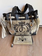 Vintage Juicy Couture Daydreamer Velour Tote Bag and Wallet Set