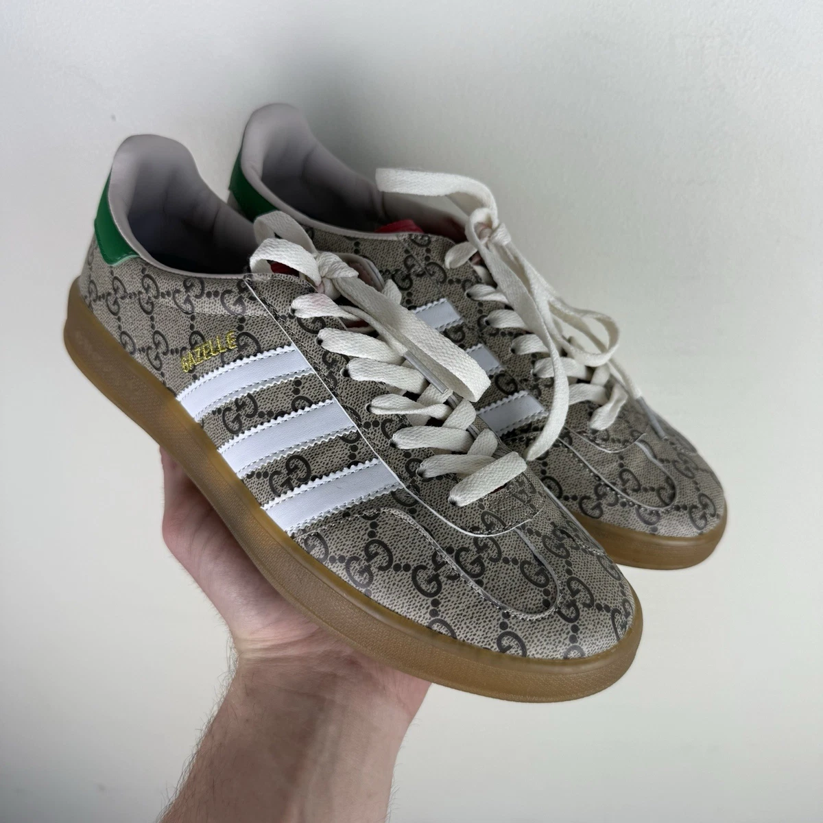 Gucci x adidas Gazelle Beige GG Monogram for Sale  display picture 2