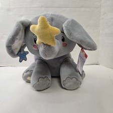Cuddle Barn Twinkling Starlight Animated Elephant Singing Light Up Plush Soother