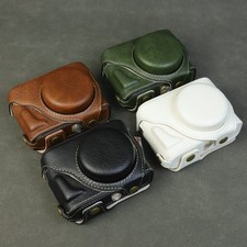 HQ Leather case For Fuji X-Half Camera Bag Grip strap