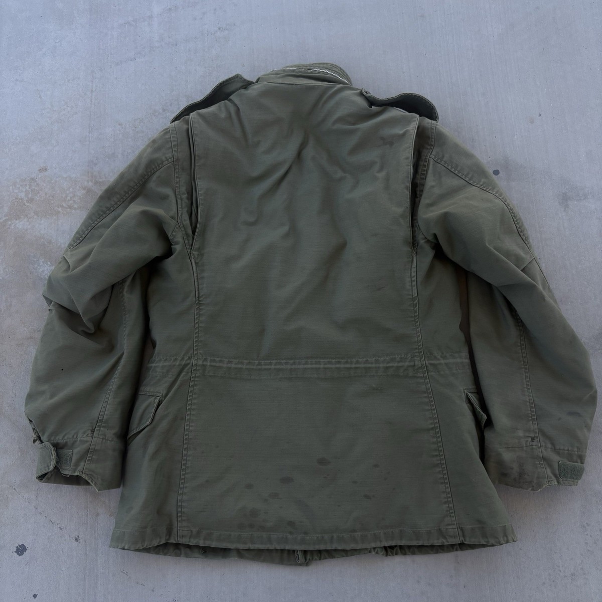 Vintage US Military M-65 Field Jacket Sateen OG-107 Army Coat