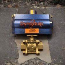 Vanne à bille DYNAQUIP CONTROLS P3S24AJSR05210A, 3/4 po NPT, retour à ressort, SS neuve !!