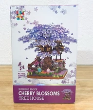 Cherry Blossoms Tree House No. 7855 Purple 2200 Pcs Building Block  Age 14+ LHCX