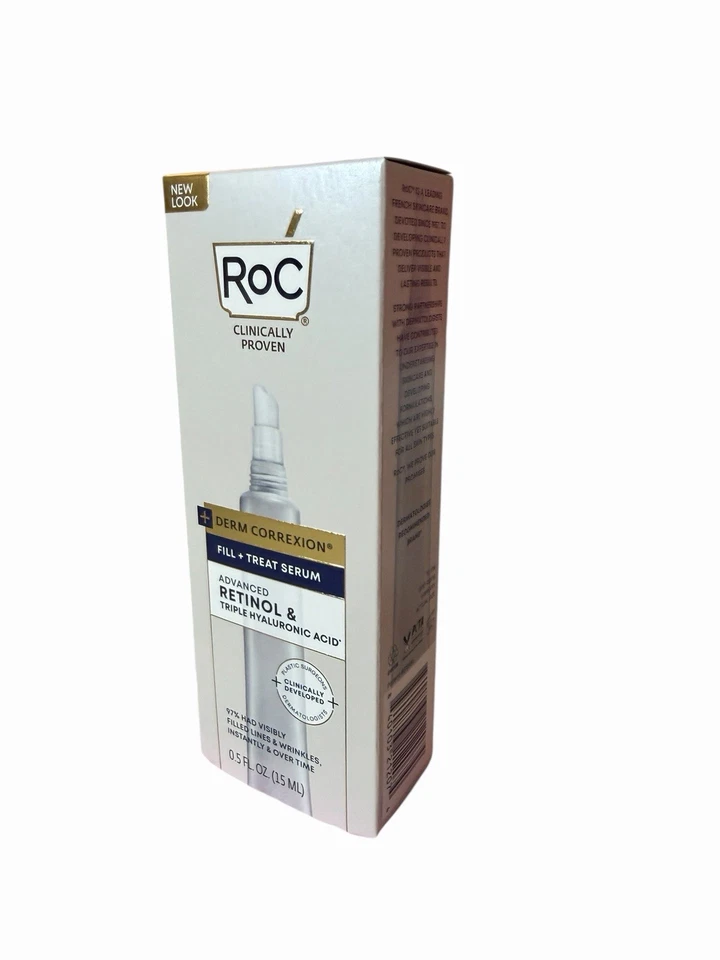 RoC Derm Correxion Retinol & Hyaluronic Acid Face Serum 0.5 oz - Image 4 of 4