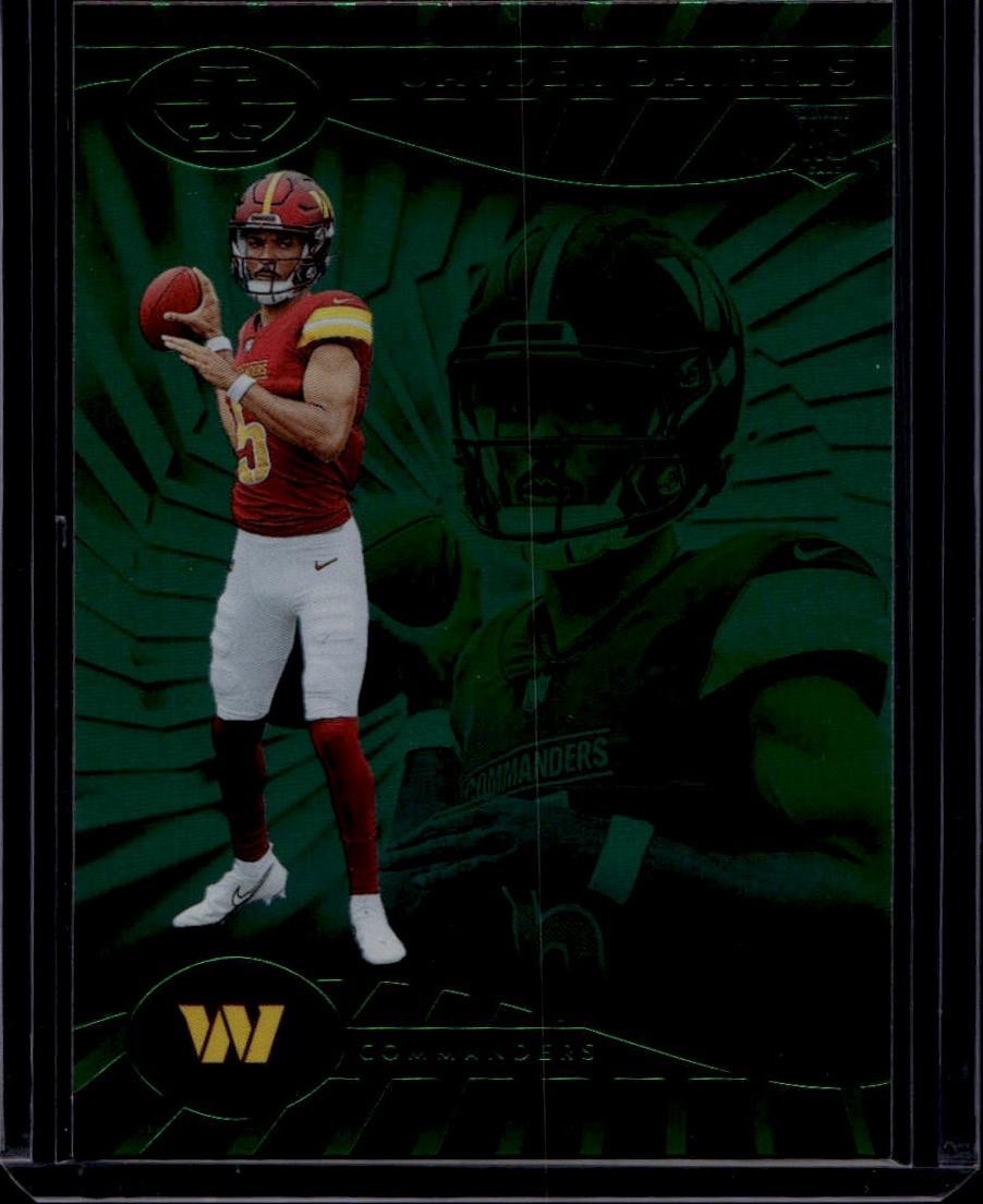 2024 Panini Illusions #93 Jayden Daniels Emerald Trophy Collection