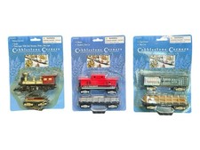 Windham Heights Cobblestone Corners Collectibles Battery Train 3 Pack Lot