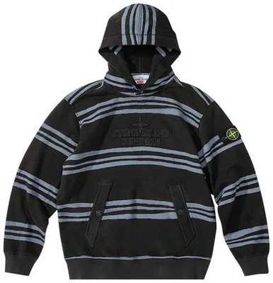 Supreme Stone Island Warp Stripe Hooded Sweatshirt FW20 SIZE LARGE NEW