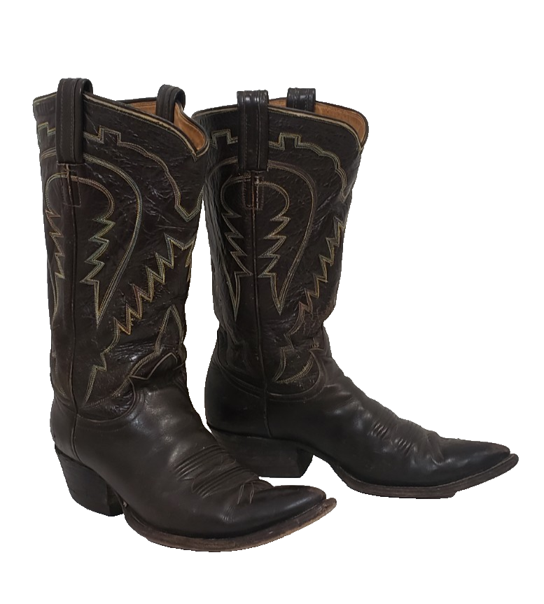 靴 vintage TONY LAMA western boots 8 black s-l400.jpg