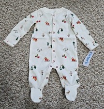 Carter's Sleeper Size 3 Months Christmas Theme New