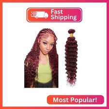  99J Burgundy Bundles Human Hair Wine Red Deep Wave Human Hair Bundles 18 Inch S