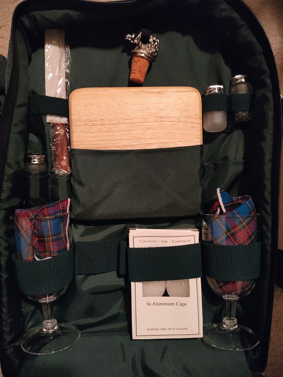 Picnic Time Picnic Backpack Safari Green (New No Tags)