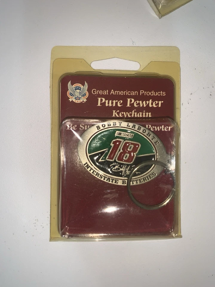 Bobby Labonte #18 Pewter Keychain nascar - Image 4 of 4