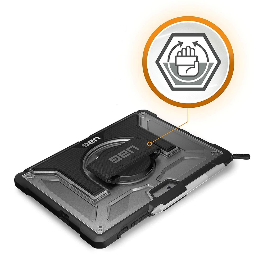 Hülle für Microsoft Surface Go 4/Go 3/Go 2/Go UAG Case Cover Schwarz/Transparent - Bild 3 von 4