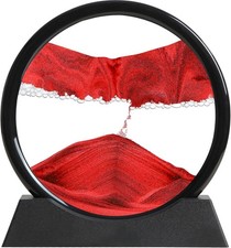 Moving Sand Art Liquid Motion, 3D Deep Sea Sandscape Color Quicksand Decor, Roun