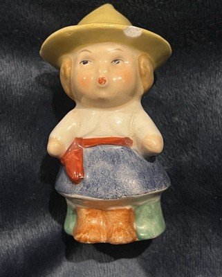 Vintage Fasold & Stauch Whistling Girl Salt Shaker - Germany 1930s Replacement