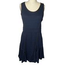 Marc by Marc Jacobs Navy Black A-Line Mini Dress Medium Sleeveless Workwear