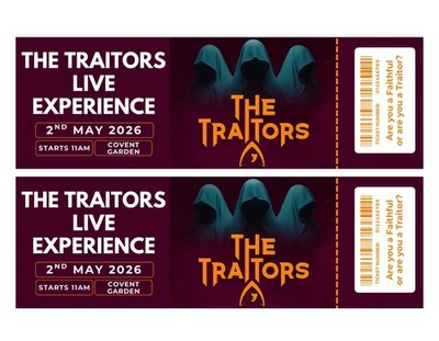 The Traitors Live Experience Personalised Souvenir & Surprise Mock Ticket