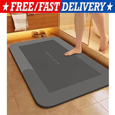 SUPER Water Absorbent Bath Mat Non-Slip Quick Dry Bathroom Shower Rug 24"/32"