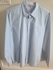 Leonardo Frisbe Baby Blue L/S Button Down Shirt Sz XL