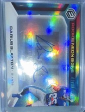 2019 Panini Elements Rookie Neon Signs Darius Slayton Red Autograph /99 Giants