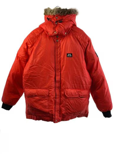 / Retro Red Line Duvet / Down Jacket / L / Nylon / Red / 86h