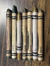 Vtg Crayola Crayons Binney Smith 7 Gold Metal 80s/90s/00s Retro Used Retired