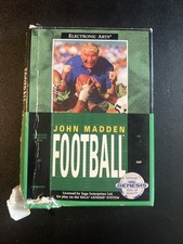 John Madden Football - Sega Genesis - Cardboard Case, CIB, w/Reg. Card - TESTED