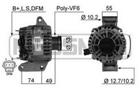 ERA Lichtmaschine Generator 124A 14V FüR Ford Mondeo III Turnier 2.0 16V 1.8