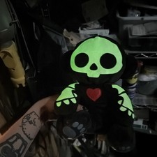 RARE Skelanimals Glow in the Dark Plush Marcy Monkey Toy 8 Retired hot topic