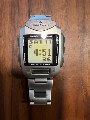 CASIO Wrist Camera WQV-1 Digital Watch Rare Vintage Model Tested Works Japan