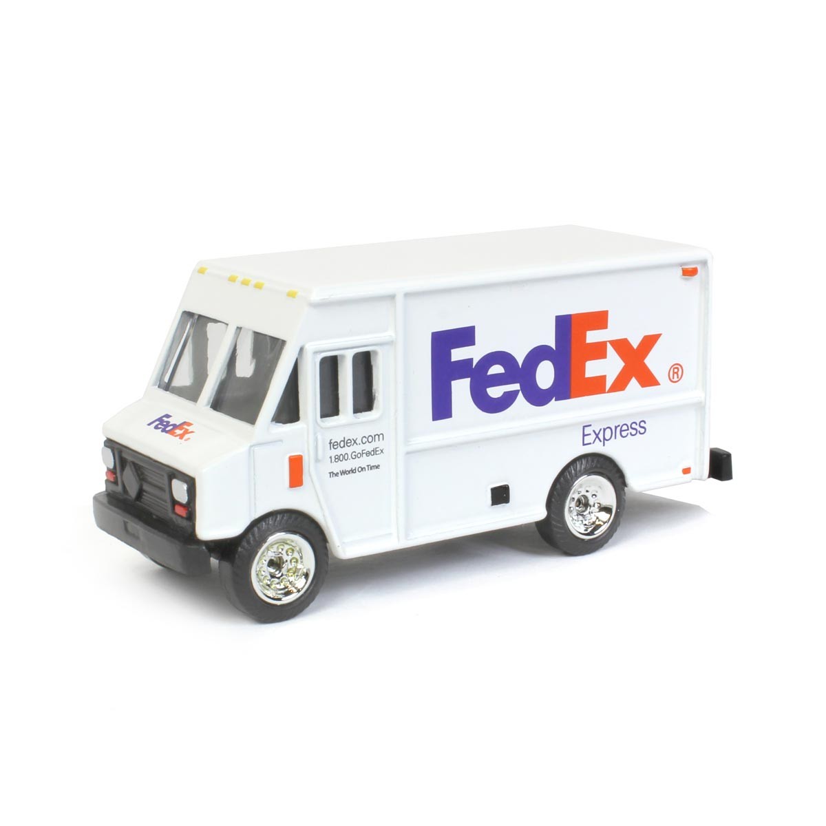 1/64 Фургон для доставки FedEx Express Step, отлитый под давлением, 000177