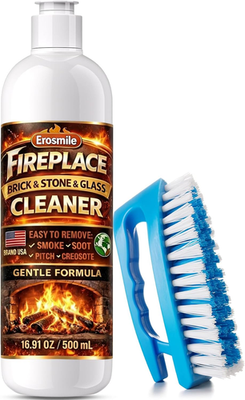 #ad #ad Fireplace Cleaning Set Fireplace Soot Remover with Scrub Brush for Brick Stone $31.93