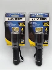 Two (2) LUX-PRO 400 Lumen ULTRA-BRIGHT 4 Mode LED AAA FLASHLIGHTS ~ LP600V2