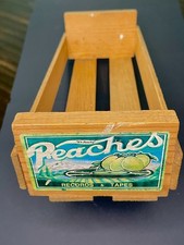 Vintage Peaches Records Tapes Crate Cassette Tape Holder Retro Music Store
