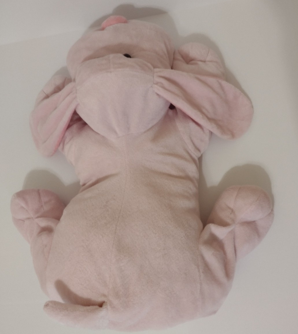Toys R Us Pink Puppy Dog Floppy Plush Pillow LARGE 24" Soft Stuff Geoffrey 2011