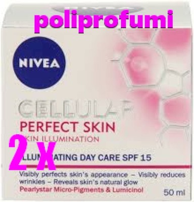 2 x NIVEA CELLULAR PERFECT SKIN Tagescreme LSF15 ml50
