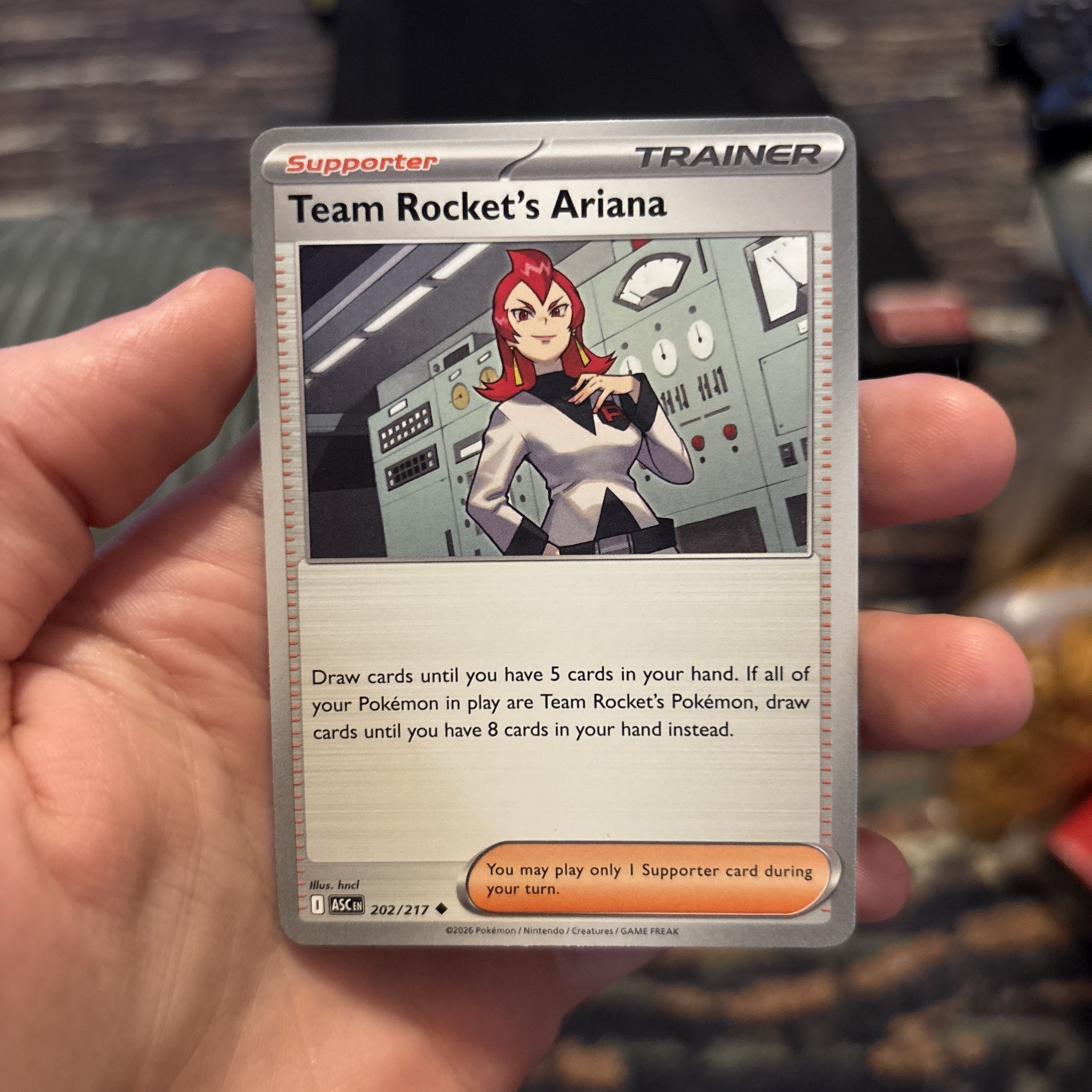 Team Rocket’s Ariana 202/217 Uncommon Ascended Heroes - Pokemon TCG Near Mint NM