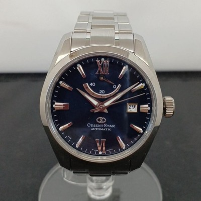 Orient Star Automatic Titanium Blue Dial 40mm Men s Watch Scratches