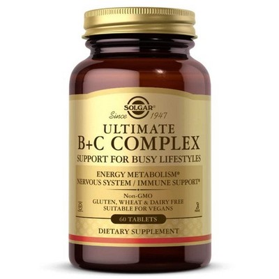 Solgar Ultimate B Plus C Complex Stress Formula 60 Tablets 2771