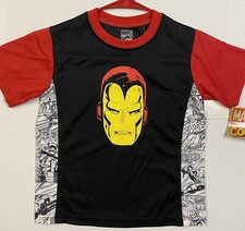 Marvel Comics Ironman Boys Short Sleeve Shirt Size XS NWT